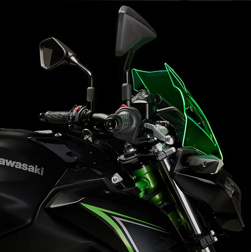 Givi A4117GR Lime Windscreen & Fitting Kit For Kawasaki Z650 '17-'19 - Image 2