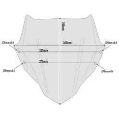 Givi A5125 Windscreen And Fitting Kit For BMW G310R (2017-)
