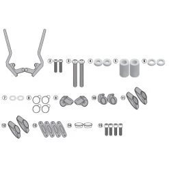 Givi A5133A Specific Windshield Fitting Kit For BMW R1250R (2019-)