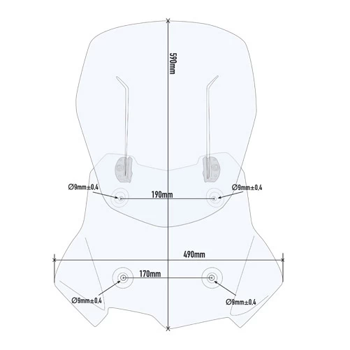 Givi AF5127 Airflow Windshield For BMW F750GS / F850GS (2018-) - Image 2