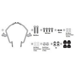 Givi AL1182A Specific Windshield Fitting Kit For Honda CMX500 Rebel (2017-)