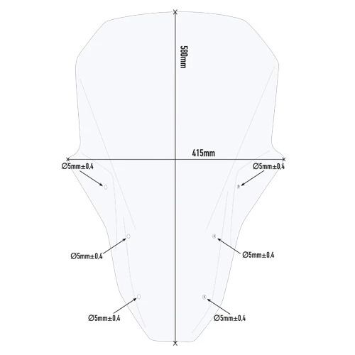 Givi D1178ST Specific Windshield, Transparent For Honda CRF1100L (2020-) - Image 2