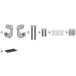 Givi D5130KIT Specific Windshield Fitting Kit For BMW C400X (2019-)