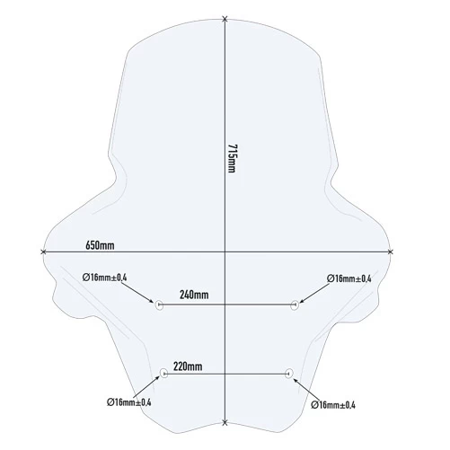 Givi D5613ST Specific Windshield, Clear For Piaggio MP3 350β500 Sport/Business (2018-) - Image 2