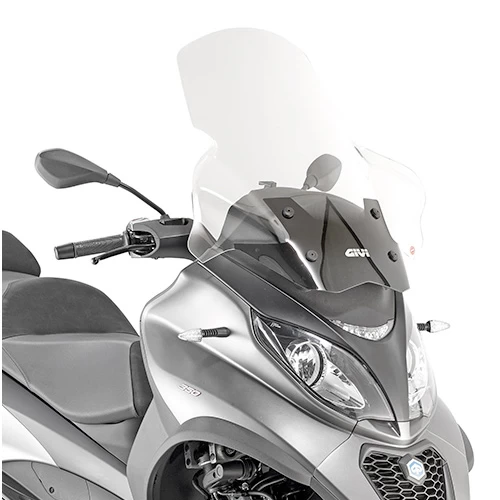 Givi D5613ST Specific Windshield, Clear For Piaggio MP3 350β500 Sport/Business (2018-)