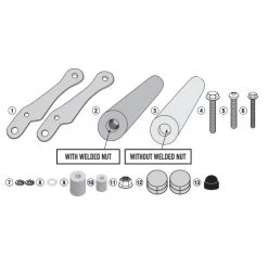 Givi LS1171 Spotlight Fitting Kit For Honda CB500X (2019-)