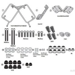Givi PLO3118MK Sidecase Hardware For Suzuki V-Strom 1050 / XT (2020-)
