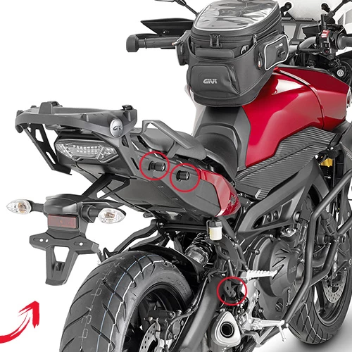 Givi PLR2122 Rapid Release Pannier Holder For Yamaha MT-09 Tracer (2015-current) - Image 2