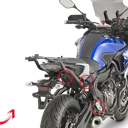 Givi PLR2130 Rapid Release Pannier Rack For Yamaha FZ-07 (2016-current) - Image 2
