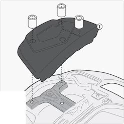 Givi SR3104KIT Top Case Fitting Kit For Suzuki Burgman 650 / 650 Executive (2013-current)