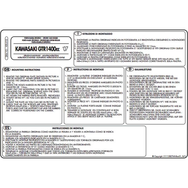 Givi SR410 Specific Rack For Kawasaki Concours 1400 (2004-2015) - Image 4