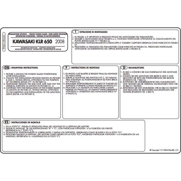Givi TN421 Engine Guards For Kawasaki KLR650E (2008-2018) - Image 4