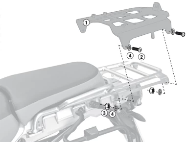Givi SRA5102 Specific Rack For BMW R1200GS '06-'12 - Image 2